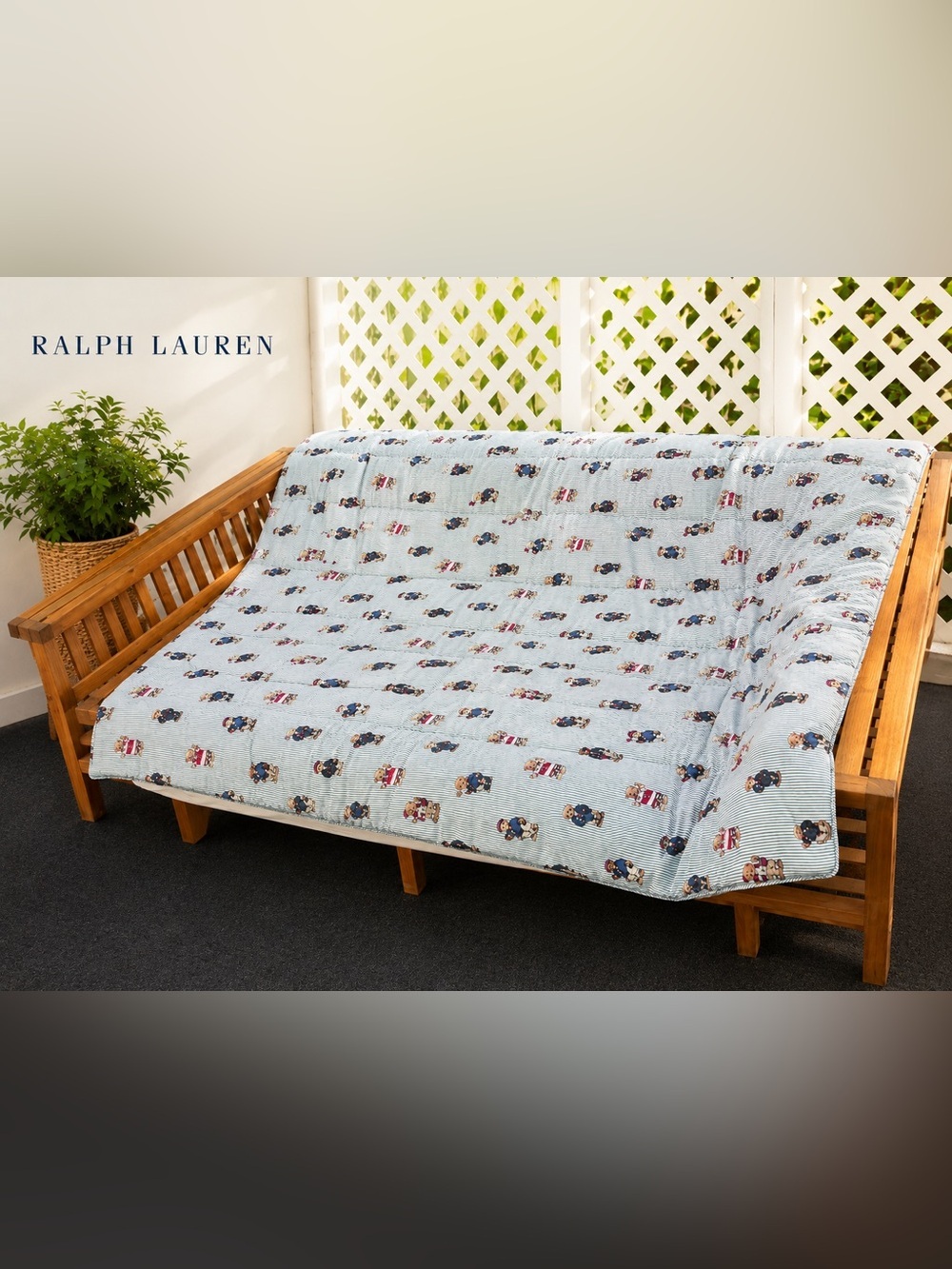 Vintage RALPH LAUREN Polo Bear Twin Comforter
